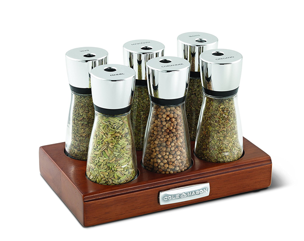 Cole & Mason Brixham 16 Jar Round Stainless Steel Spice Rack : Target