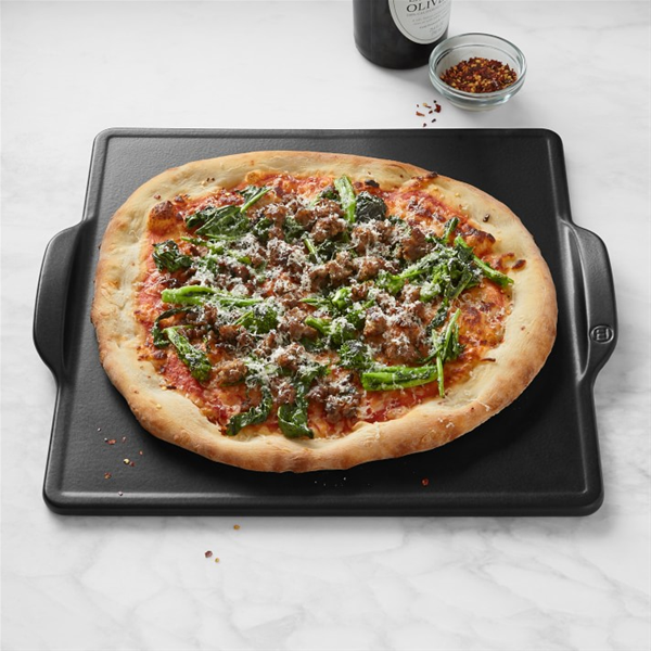 Emile Henry Square Pizza Stone - Charcoal