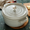 Staub Round 7qt Dutch Oven - White TruffleClick to Change Image