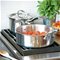 Heritage Steel by Hammer Stahl Stainless Steel 4-qt Sauteuse Pan with Lid Click to Change Image