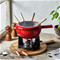 Zwilling Fondue Pot with Forks - Cherry RedClick to Change Image