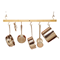JK Adams Maple Hanging Bar Pot Rack - SmallClick to Change Image