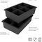 Tovolo King Cube Silicone Ice Cube Tray - GreyClick to Change Image