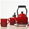 Le Creuset Demi Kettle and Mugs Set - CeriseClick to Change Image