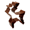 Standing Reindeer Cookie Cutter - BrownClick to Change Image