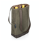 2 BOTTLE INSULATED WINE COOLER BAG, (KHAKI GREEN WITH BEIGE ACCENTS)Click to Change Image