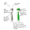 OXO Good Grips Twist and Pour 14 oz. Salad Dressing Mixer - Green Click to Change Image