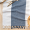 Now Designs Fringed Table Runner - Wide Navy StripeClick to Change Image