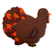 Gobbler Turkey  Cookie Cutter - Brown Click to Change Image