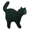 Witch's Cat Cookie Cutter 3"  - BlackClick to Change Image
