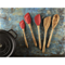 Staub Olivewood Handled Large Silicone Spatula - GrenadineClick to Change Image