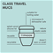 Typhoon Glass Reusable Coffee Cup - BlackClick to Change Image