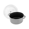 Staub Cast Iron 4 Qt. Round Cocotte with Glass Lid - GreyClick to Change Image