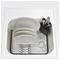 Umbra Sinkin Dish Rack with Moveable Utensil Holder - Black Click to Change Image