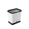 Full Circle Fresh Air Odor-Free Kitchen Compost Collector - Black / WhiteClick to Change Image