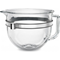KitchenAid 6 Quart Professional 6500 Stand Mixer- Glass Bowl - Frosted Pearl Click to Change Image