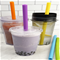 RSVP 10" Silicone Smoothie Straws - Pack of 6 with Cleaning BrushClick to Change Image