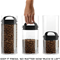 Prepara Evak Fresh Saver 24oz Small-Short Airless CanisterClick to Change Image