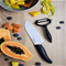 Kyocera Advanced Ceramic 5.5" Santoku Knife with Y Peeler - Black Click to Change Image