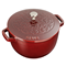 Staub Essential 3.75qt Round Cocotte - Grenadine with Fleur De Lis Lid (Limited Edition)Click to Change Image