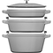 Staub Cast Iron Stackable Set - GraphiteClick to Change Image