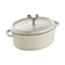 Staub Cast Iron 5.5QT "Coq Au Vin" Oval Dutch Oven - White Truffle Click to Change Image