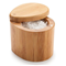 Bamboo Small Round Salt BoxClick to Change Image