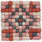 Now Designs Recycled Wool Square Felt Dot Trivet - Terra Click to Change Image