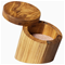 Rock & Branch Olive Wood Salt Cellar with Swivel LidClick to Change Image