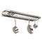 Jk Adams Ceiling Oval Pot Rack Grey Metal 39x13" (6 Pots/4 Utensils) Click to Change Image