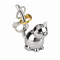 Umbra Anigram Ring Holder Chrome - Cat Click to Change Image