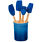 Le Creuset Craft Series 5-Piece Utensil Set with Crock - Marseille BlueClick to Change Image