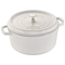 Staub 4QT Round Dutch Oven - White - Exclusive Click to Change Image