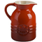 Le Creuset Stoneware 6-Ounce Syrup Jar, Cerise (Cherry Red)  Click to Change Image