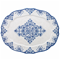 Le Cadeaux Oval Tray - Moroccan Blue Click to Change Image