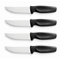 Wusthof Zest Serrated 4" Black Handle Steak Knife Set (4)Click to Change Image