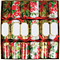 Caspari Holly Chintz Christmas Crackers - Box of 6Click to Change Image