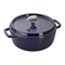 Staub 6qt Cochon Shallow Round Cocotte - Blue (Limited Edition) Click to Change Image