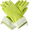 Full Cricle Splash Control Natural Latex Washing Up Gloves - Green - Medium / Large Click to Change Image