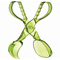 HIC Acrylic Salad Tongs - GreenClick to Change Image