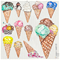 Swedish Treasures Wet-It Swedish Dishcloths - Ice Cream Cone Click to Change Image