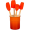Le Creuset Craft Series 5-Piece Utensil Set with Crock - Flame (Volcanic)Click to Change Image