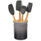 Le Creuset Craft Series 5-Piece Utensil Set with Crock - Oyster Click to Change Image