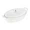 Staub Ceramic Oval Covered Baker - Matte WhiteClick to Change Image