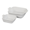 Le Creuset Heritage Square Baking Dishes - Set of 2 - WhiteClick to Change Image