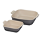 Le Creuset Heritage Square Baking Dishes - Set of 2 - OysterClick to Change Image