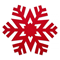 TAG Snowflake Placemat - Red Click to Change Image