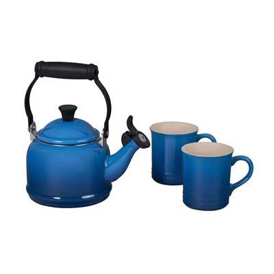 Le Creuset Demi Kettle and Mugs Set - MarseilleClick to Change Image