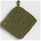 Danica Heirloom Knit Potholder - JadeClick to Change Image