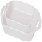 Staub Ceramic Rectangle Baking Dish Set, Matte White - Set of 2 Click to Change Image